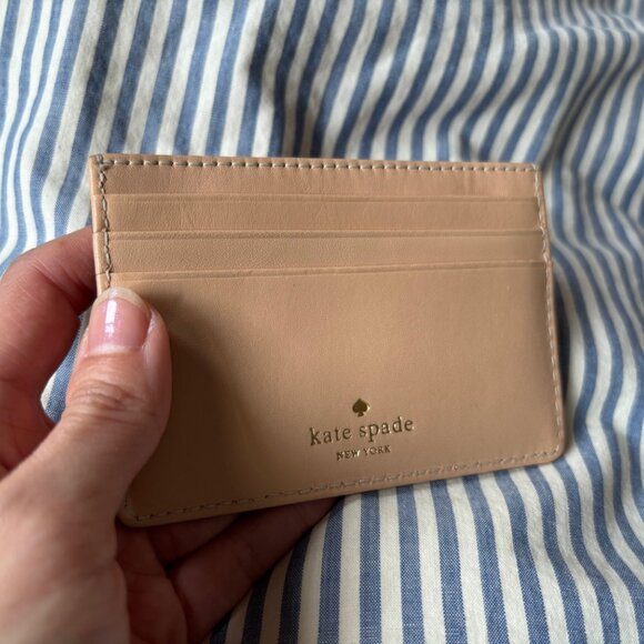 Kate Spade Hot Pink Leather Slim Cardholder - Picture 5 of 6